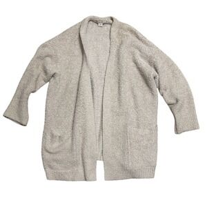 Barefoot Dreams  Women'M Beige Long‎ Sleeve Cardigan Sweater Size M/M